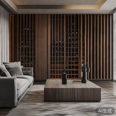 红酒柜色彩与家具协调，营造和谐