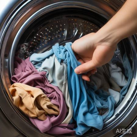 衣物缠绕，轻轻解开或小心剪开。