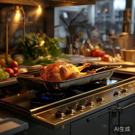 集成灶烤鸡，厨房多面手