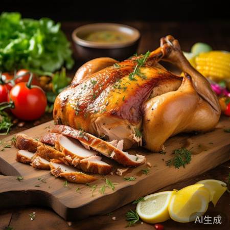 美味鸡肉，鲜蔬搭配，开席！