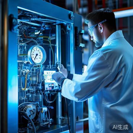 充注制冷剂，控制压力适中