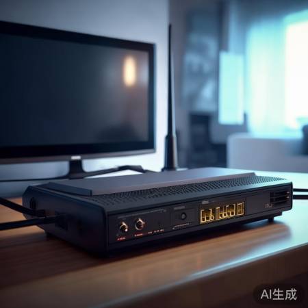 电视机连接到LAN口。