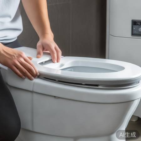 轻按马桶盖，护具免损坏