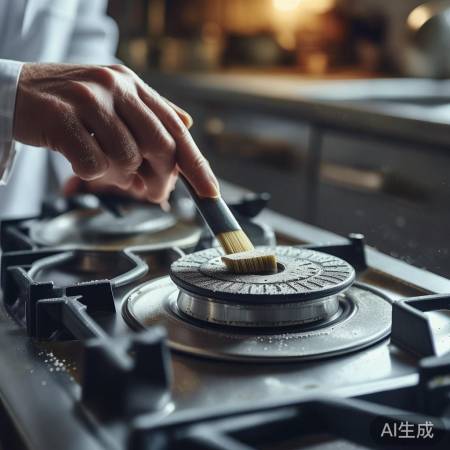 清理燃气灶燃烧器,燃烧更充分