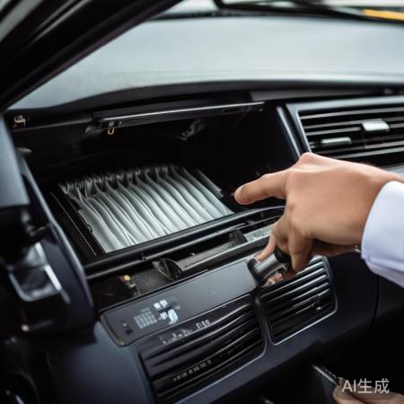 马自达323换空调滤芯，手套箱