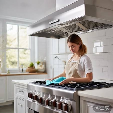 油烟机清洁剂宜选中性，避免长期