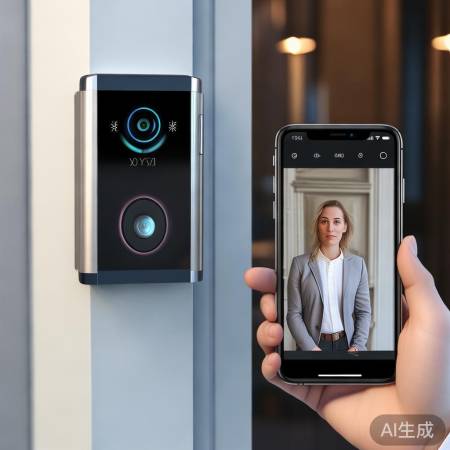 可视门铃，手机通话，人脸识别，