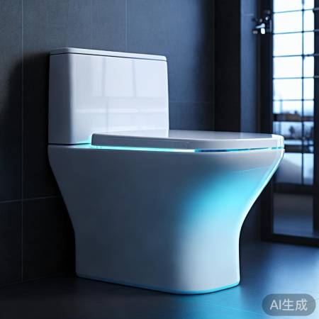 智能马桶自动熄灯，方便实用。