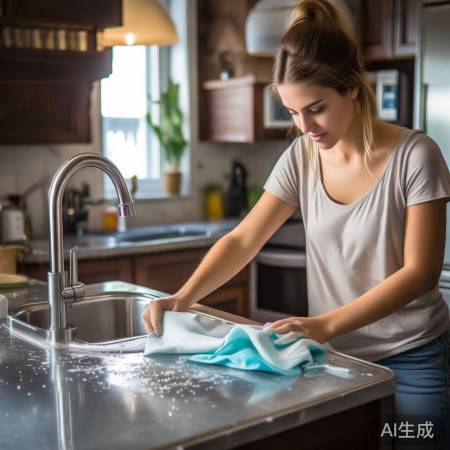 湿纸巾轻松除油渍，环保又便捷。