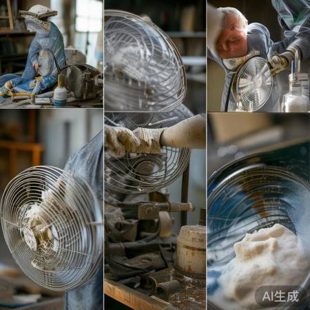 清洗风扇,牙膏去油污。