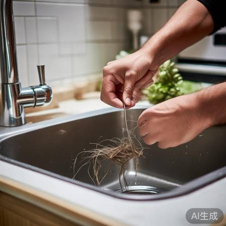 “细铁丝通堵塞，小心勿损管”