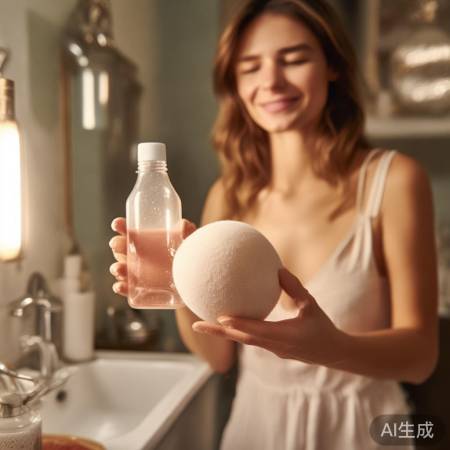 美妆蛋洗护秘籍:化妆水滋润上妆