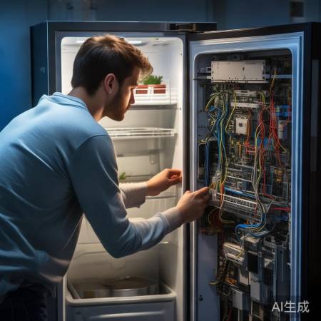 冰箱电路接触不良，检查更换部件