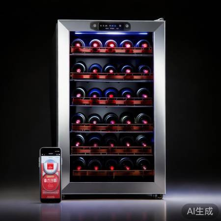 美晶红酒柜：恒温杀菌，智能调温