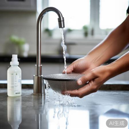 清洗过滤网，冲洗去尘，泡剂除渍