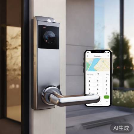 指纹锁升级，远程开锁，摄像头监