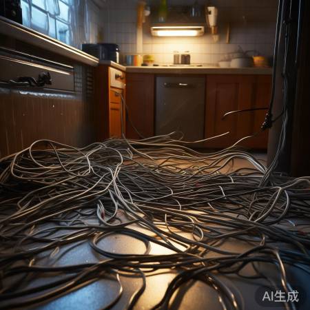 电源过近易短路,隐患大。