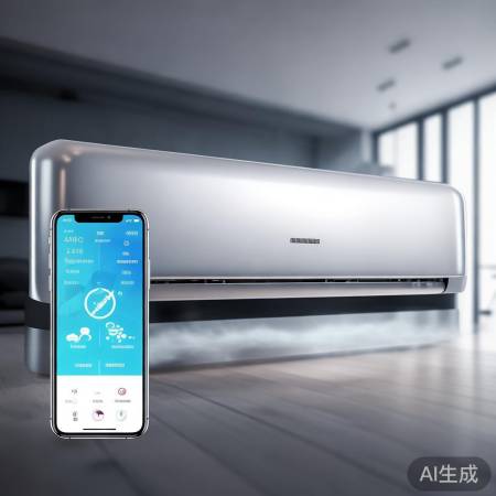 美的空调，智能控温，清凉随行。