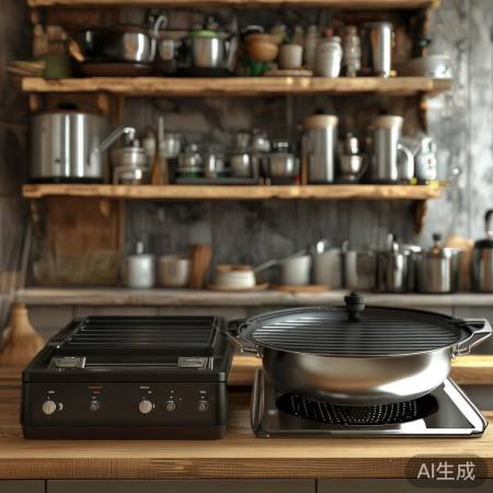 “小家电巧收纳,燃气灶架省空间