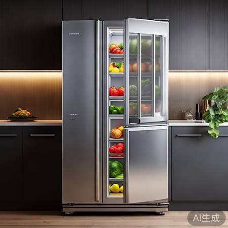 美的冰箱，保鲜盒湿度可调，健康