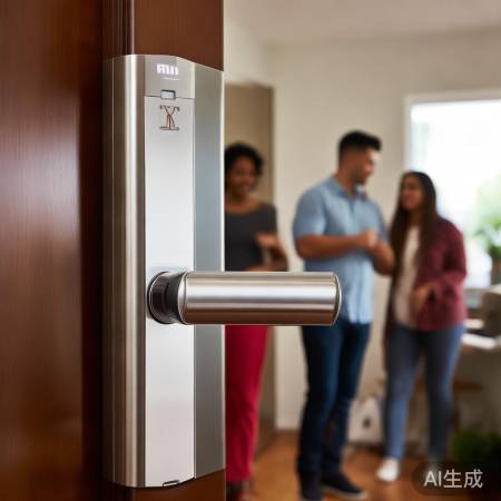 “华为指纹锁，安全便捷生活！”