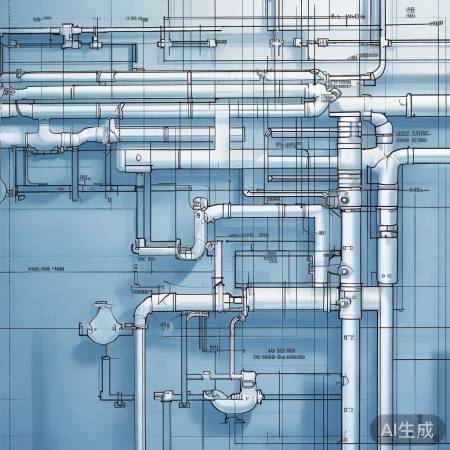 CAD图标注：管道材质规格尺寸