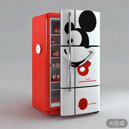 米奇童趣冰箱，寓教于乐设计