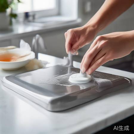 牙膏白醋除污消毒柜亮如新