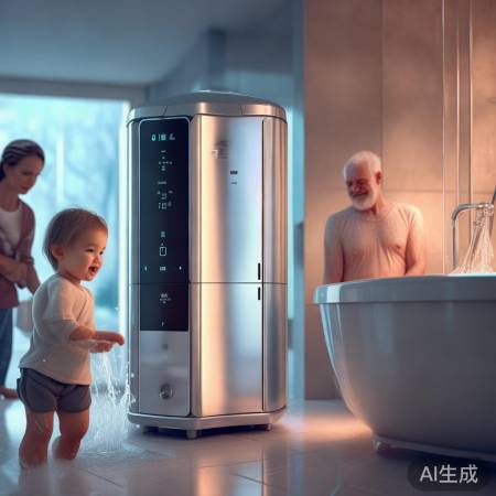 米家智能热水器，一键调节，舒适