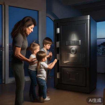保险柜安全使用，防止儿童误触，