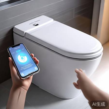 智能马桶圈：远程APP控，语音