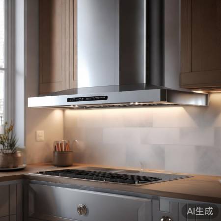 简约抽油烟机，触控便捷，百搭厨