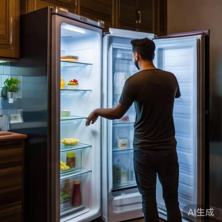 冰箱冷藏灯不亮，检查电路或求助