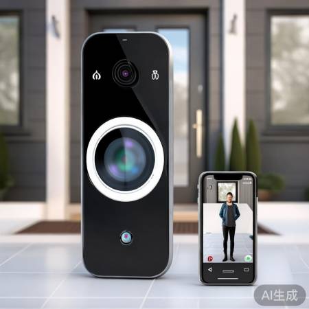华为智能门铃，访客监控，语音通