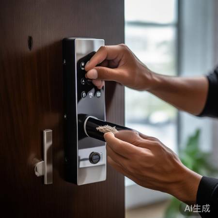 指纹锁清洁保准确，隐私保护记心