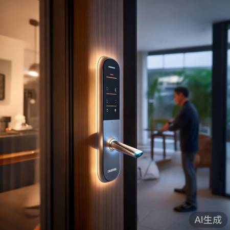 智能锁语音控制，家庭共享，科技