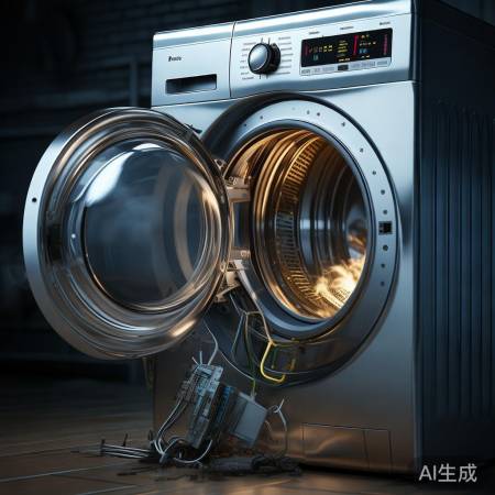洗衣机控制系统故障，烘干失效。