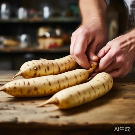 选山药看表皮光滑、肉质紧实、淡