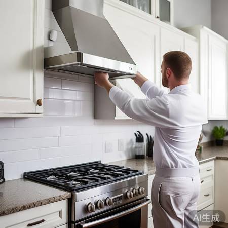 专业师傅安装油烟机，安全又合适
