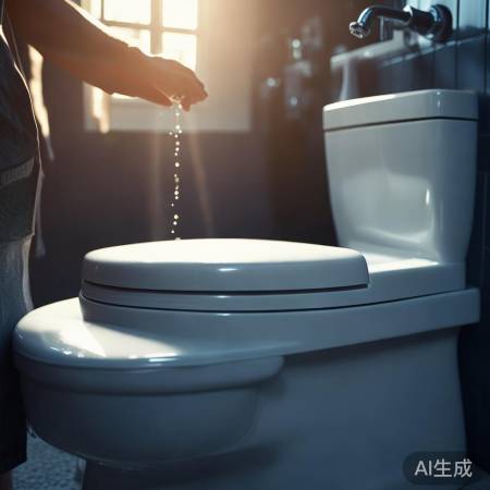 马桶盖关闭，调节防喷溅