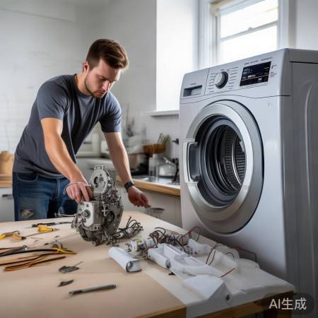 洗衣机电机拆装简单，电源关闭保