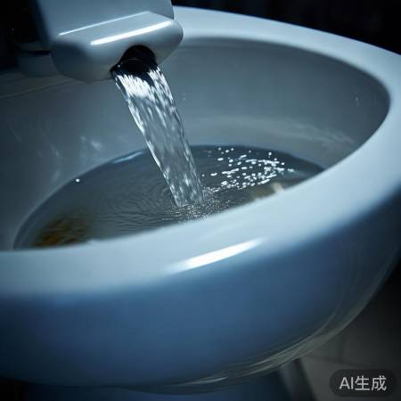 马桶异物堵塞,水滴灯异常,清理