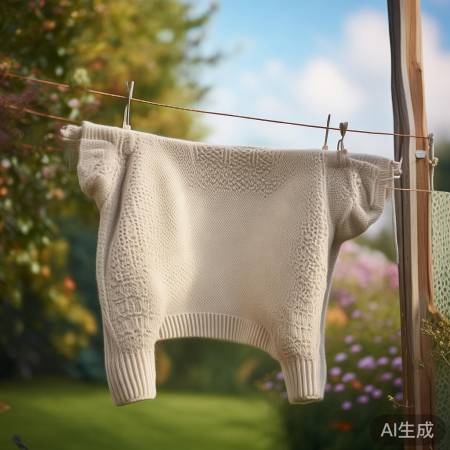 羊毛衣洗后速晾，阴凉通风避阳光