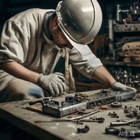 拆解检查，修复锁体零件。