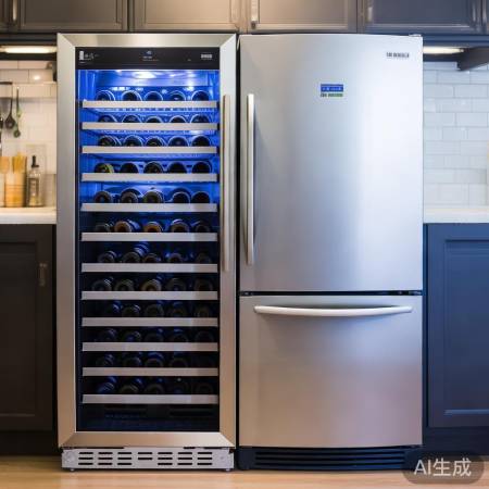 红酒柜风冷省电，冰箱直冷高效易