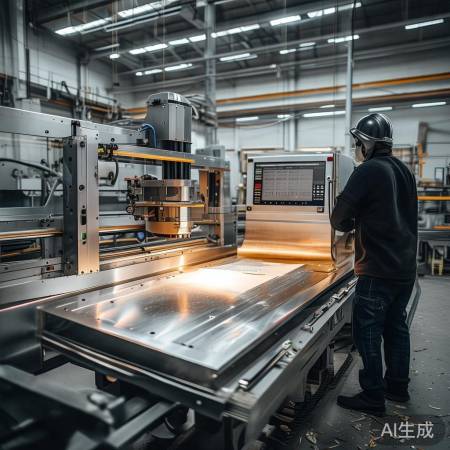 原材料切割，精准数控，毛坯诞生