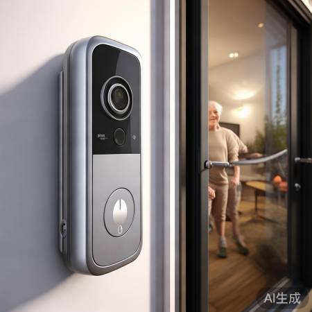 电子猫眼助沟通，安全便捷。