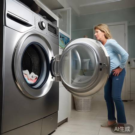 洗衣机脱水注意安全,避免意外!
