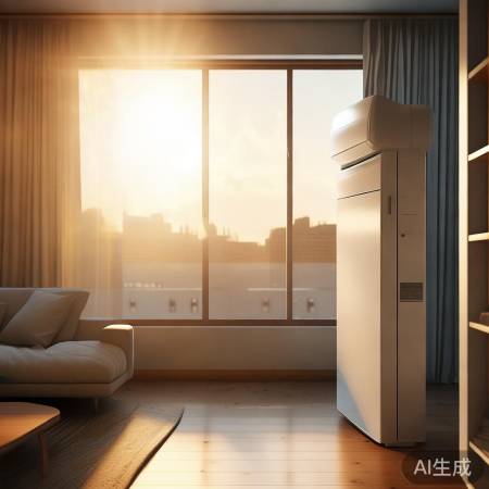 空调对窗吹，房间快凉快。