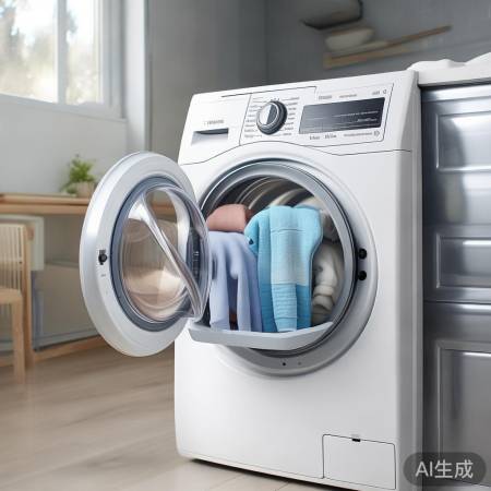 洗衣机容量宜适中，大耗水电。